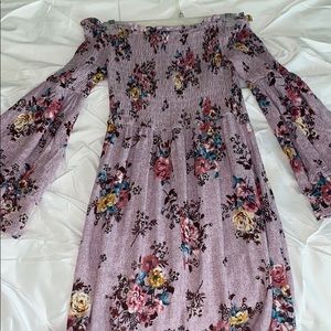 Purple floral dress!
